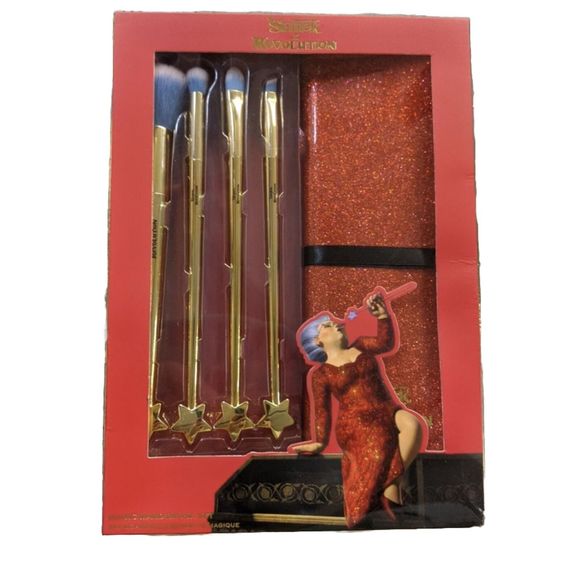 Make Up Revolution Shrek Fairy Godmother Magic Wand Brush Set w/ Carry Case NIB - Picture 1 of 5